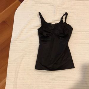 Ruby Ribbon V neck Lace Cami Black Size 34
